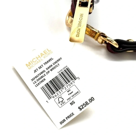 Michael Kors Large Double Zip Wallet
Wristlet Dark Cherry - Picture 9 of 9